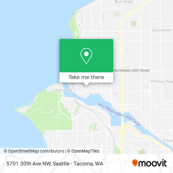 Mapa de 5701 30th Ave NW