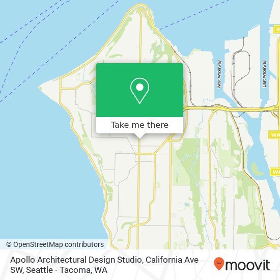 Apollo Architectural Design Studio, California Ave SW map