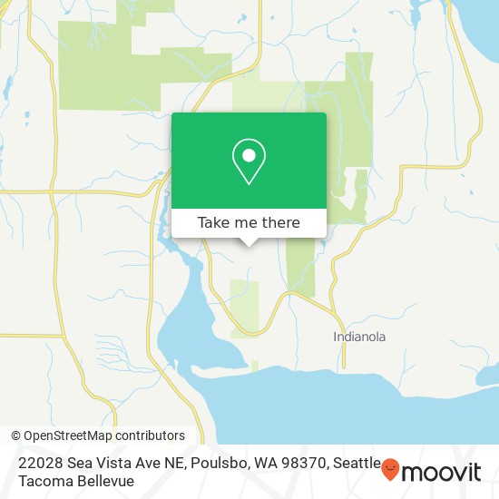 Mapa de 22028 Sea Vista Ave NE, Poulsbo, WA 98370