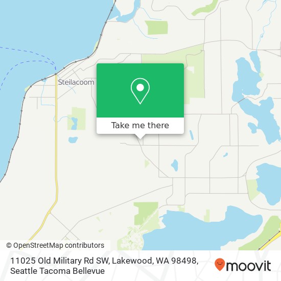 Mapa de 11025 Old Military Rd SW, Lakewood, WA 98498