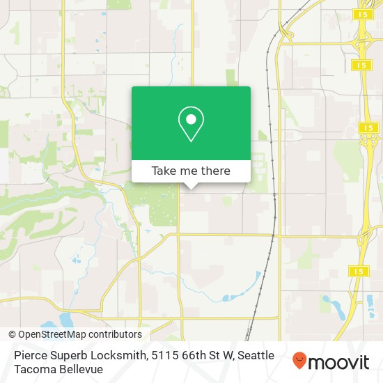 Mapa de Pierce Superb Locksmith, 5115 66th St W