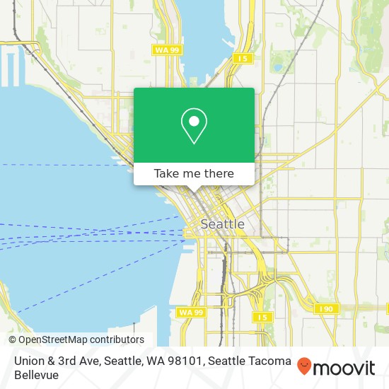 Mapa de Union & 3rd Ave, Seattle, WA 98101