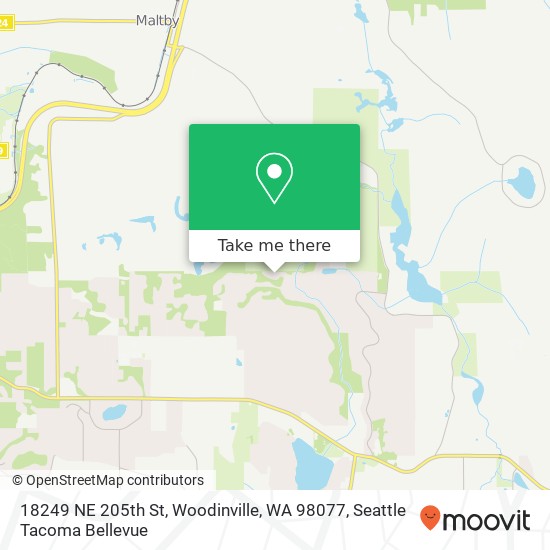 Mapa de 18249 NE 205th St, Woodinville, WA 98077