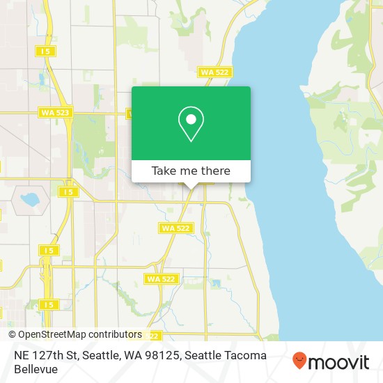 Mapa de NE 127th St, Seattle, WA 98125