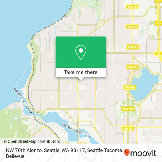 NW 70th Alonzo, Seattle, WA 98117 map