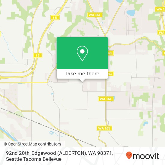 92nd 20th, Edgewood (ALDERTON), WA 98371 map