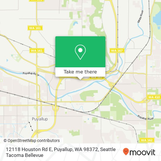 Mapa de 12118 Houston Rd E, Puyallup, WA 98372