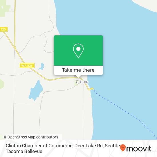 Mapa de Clinton Chamber of Commerce, Deer Lake Rd