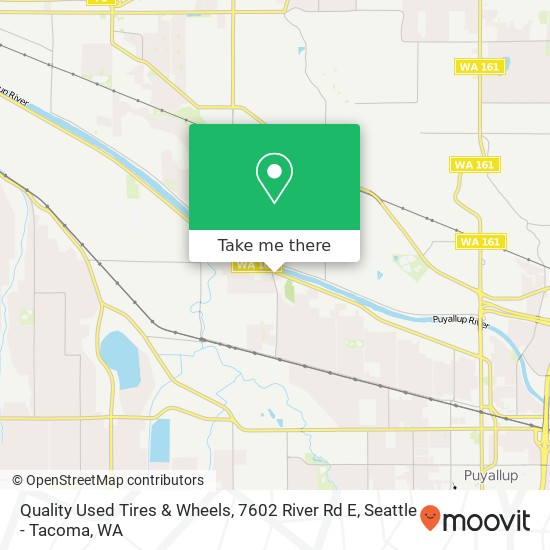 Mapa de Quality Used Tires & Wheels, 7602 River Rd E