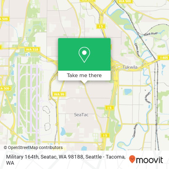 Military 164th, Seatac, WA 98188 map