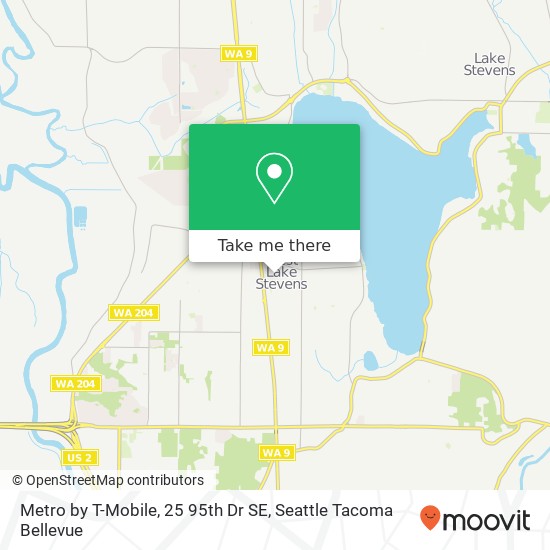 Mapa de Metro by T-Mobile, 25 95th Dr SE