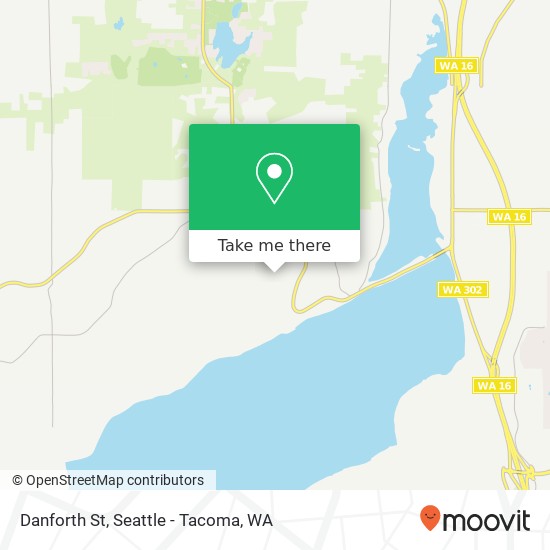 Mapa de Danforth St, Gig Harbor, WA 98329