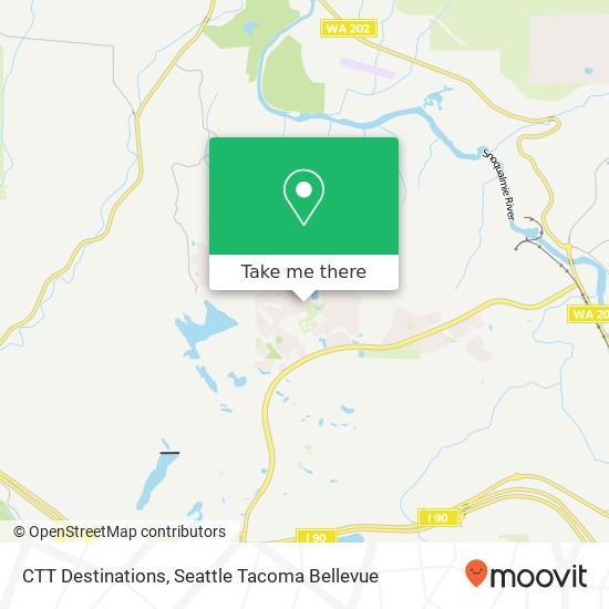 CTT Destinations map