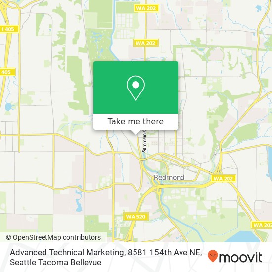 Mapa de Advanced Technical Marketing, 8581 154th Ave NE