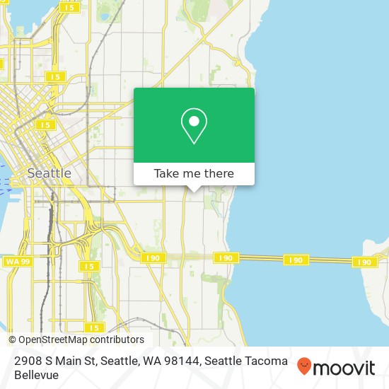 Mapa de 2908 S Main St, Seattle, WA 98144