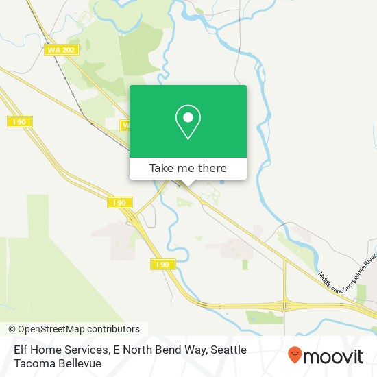 Elf Home Services, E North Bend Way map