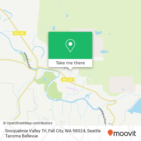 Mapa de Snoqualmie Valley Trl, Fall City, WA 98024