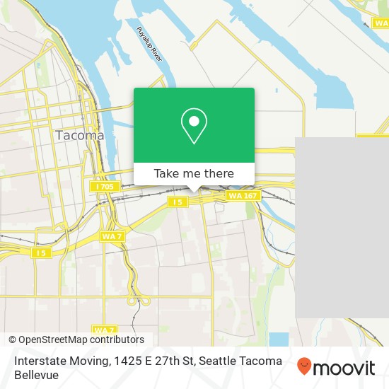 Mapa de Interstate Moving, 1425 E 27th St