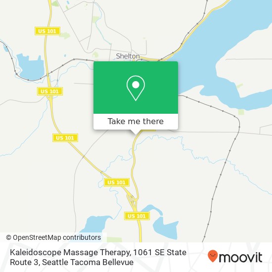 Mapa de Kaleidoscope Massage Therapy, 1061 SE State Route 3