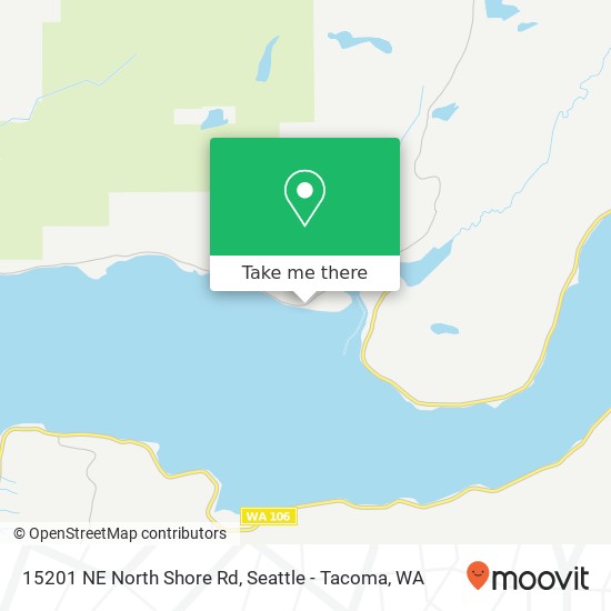 Mapa de 15201 NE North Shore Rd, Tahuya, WA 98588