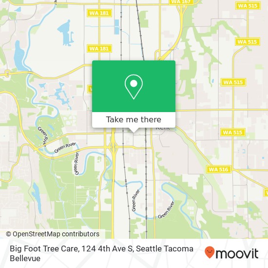 Mapa de Big Foot Tree Care, 124 4th Ave S