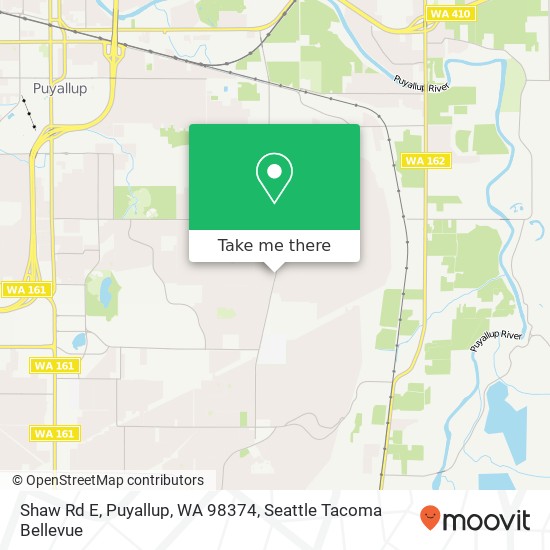 Mapa de Shaw Rd E, Puyallup, WA 98374