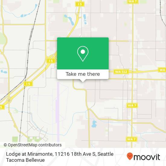 Lodge at Miramonte, 11216 18th Ave S map