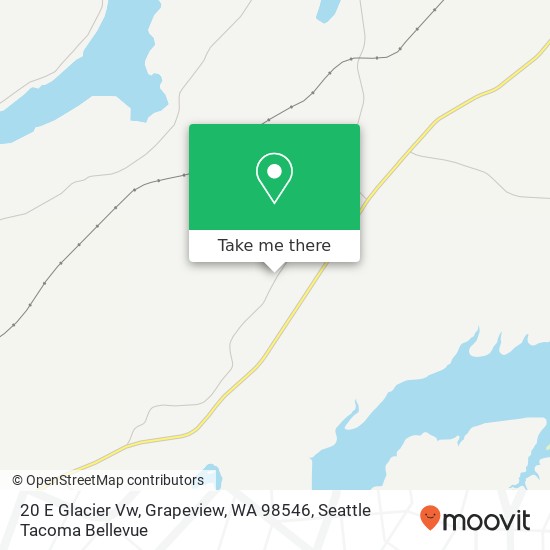 Mapa de 20 E Glacier Vw, Grapeview, WA 98546