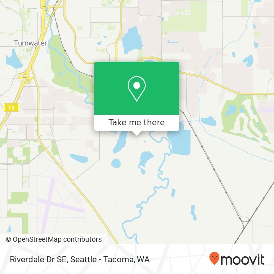 Mapa de Riverdale Dr SE, Tumwater, WA 98501