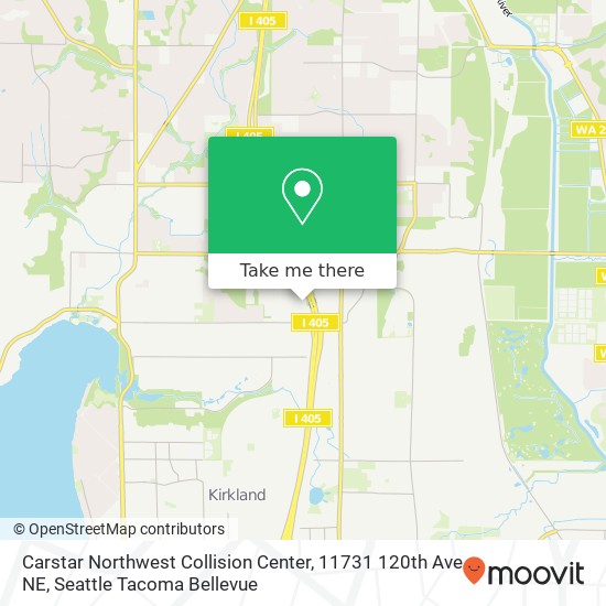 Mapa de Carstar Northwest Collision Center, 11731 120th Ave NE