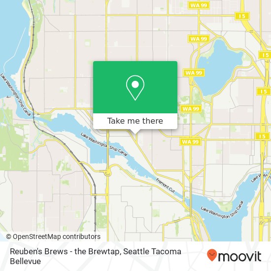 Reuben's Brews - the Brewtap map