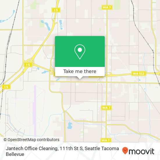 Mapa de Jantech Office Cleaning, 111th St S