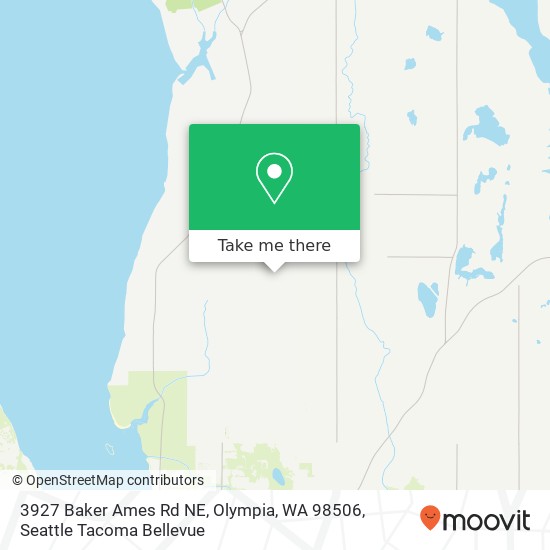 Mapa de 3927 Baker Ames Rd NE, Olympia, WA 98506