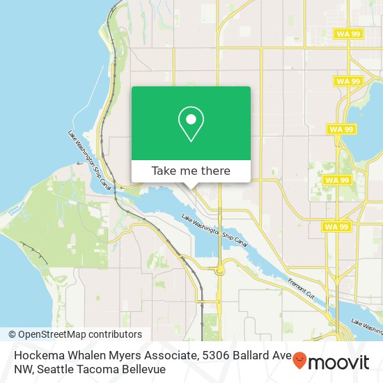 Mapa de Hockema Whalen Myers Associate, 5306 Ballard Ave NW