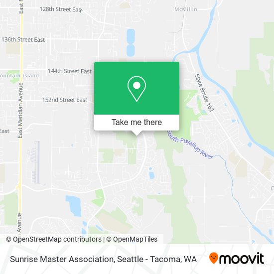 Sunrise Master Association, 15807 134th Ave E map