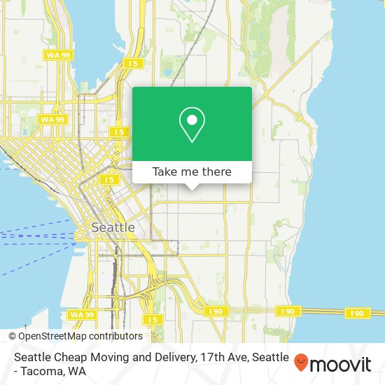 Mapa de Seattle Cheap Moving and Delivery, 17th Ave