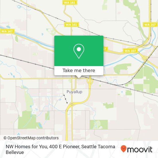 NW Homes for You, 400 E Pioneer map