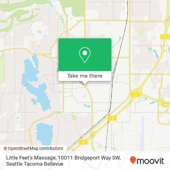 Little Feet's Massage, 10011 Bridgeport Way SW map