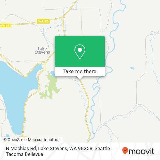 Mapa de N Machias Rd, Lake Stevens, WA 98258