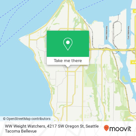 WW Weight Watchers, 4217 SW Oregon St map