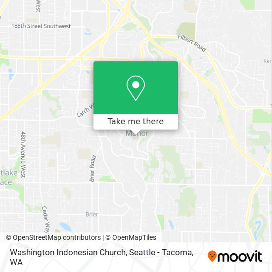 Washington Indonesian Church map