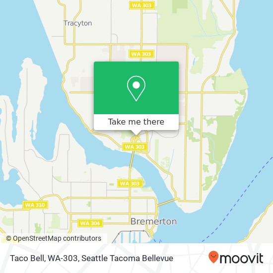 Mapa de Taco Bell, WA-303