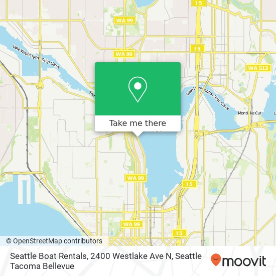 Seattle Boat Rentals, 2400 Westlake Ave N map