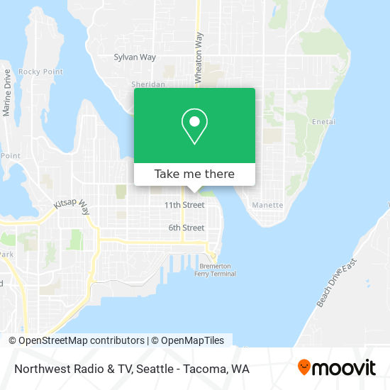 Northwest Radio & TV map