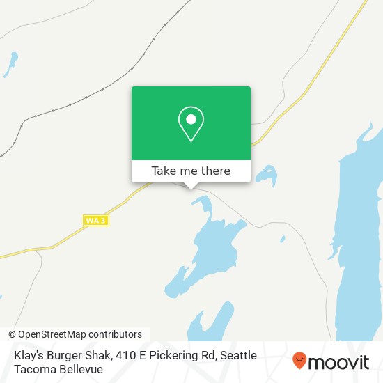 Mapa de Klay's Burger Shak, 410 E Pickering Rd