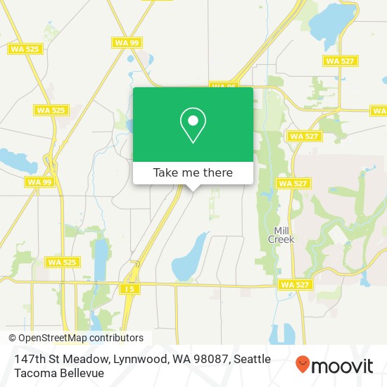 Mapa de 147th St Meadow, Lynnwood, WA 98087