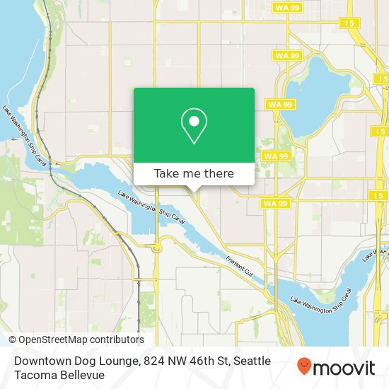 Downtown Dog Lounge, 824 NW 46th St map