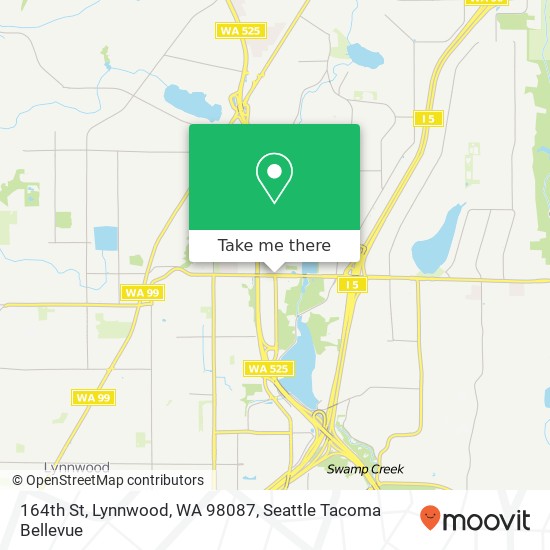 Mapa de 164th St, Lynnwood, WA 98087