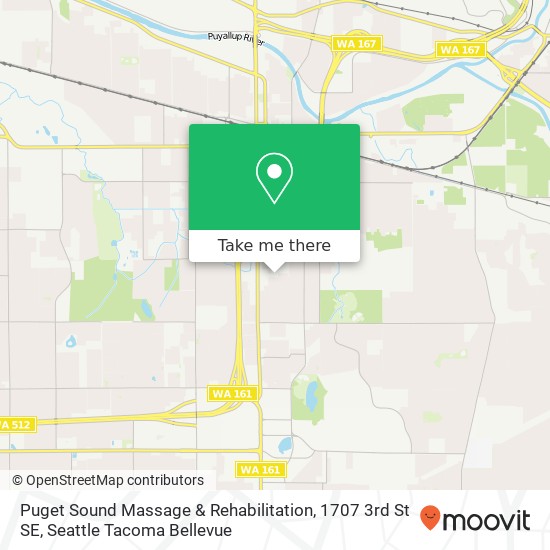 Mapa de Puget Sound Massage & Rehabilitation, 1707 3rd St SE