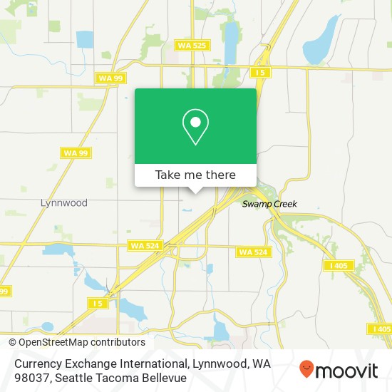 Currency Exchange International, Lynnwood, WA 98037 map